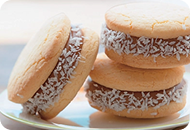Alfajores de arequipe y coco