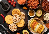 Variedad de arepas